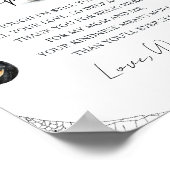 かわいい小さなブー赤ちゃんシャワーハロウィーン ポスター (角)