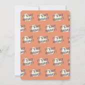 かわいい小さなブーOne 招待状 (裏面)