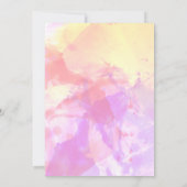 かわいい小さなプリンセスワンオンザタイム誕生日 招待状 (裏面)