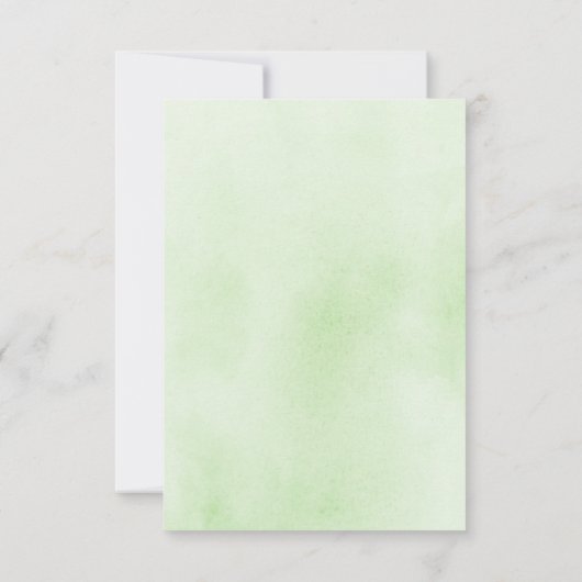 かわいい小さなベビーゾウありがとう サンキューカード (裏面)