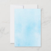 かわいい小さなベビーゾウありがとう サンキューカード (裏面)