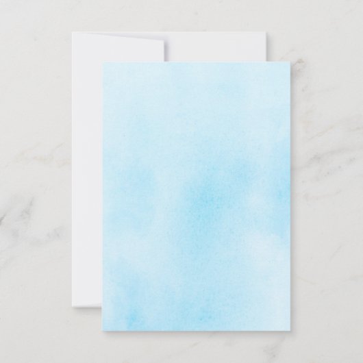 かわいい小さなベビーゾウありがとう サンキューカード (裏面)