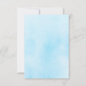 かわいい小さなベビーゾウ王子ありがとう サンキューカード (裏面)