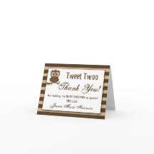 かわいい小さなベビーフクロウ |赤ちゃんシャワーありがとう