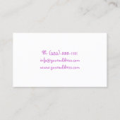 かわいい小さなベビーベビーシッター&チャイルド気にカード 名刺 (裏面)