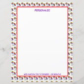 かわいい小さなベビーユニコーン虹の色パーソナライズ (正面)