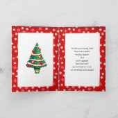 かわいい小さなペンギンのクリスマス シーズンカード (内部)