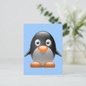 かわいい小さなペンギン ポストカード (スタンド正面)