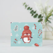 かわいい小さなペンギン ポストカード (スタンド正面)