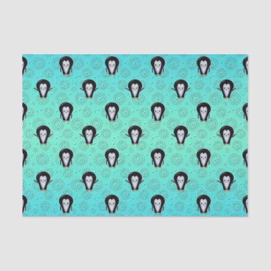 かわいい小さなペンギン 薄葉紙 (正面)