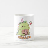 かわいい小さなボバソーボバ恐竜 コーヒーマグカップ (中央)