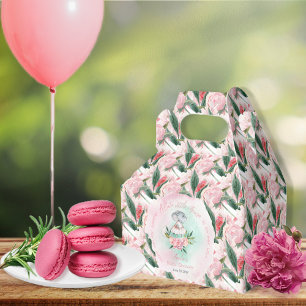 かわいい小さなマウスが彼女の方法で女の子の赤ちゃんシャワー フェイバーボックス