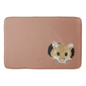 かわいい小さなマウスの水の色の動物 バスマット (正面)