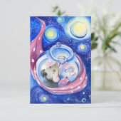 かわいい小さなマウスサンキューカード サンキューカード (スタンド正面)