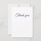 かわいい小さなマウスサンキューカード サンキューカード (裏面)