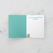 かわいい小さなマウスサンキューカード サンキューカード (内部)