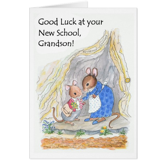 かわいい小さなマウス幸運ニュースクール孫 (正面)