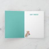 かわいい小さなマウス誕生日 カード (内部)