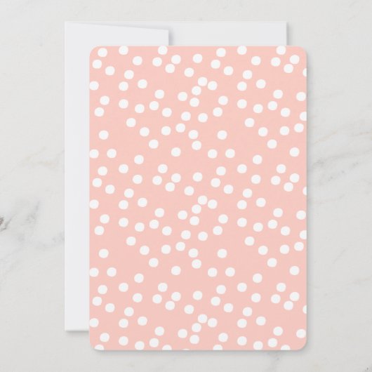 かわいい小さなマウス – ベビーシャワー招待状 招待状 (裏面)