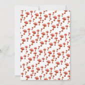 かわいい小さなマッシュルームコテージコアベビーシャワー 招待状 (裏面)