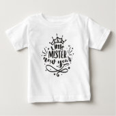 かわいい小さなミスター ベビーTシャツ (正面)