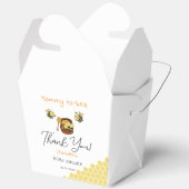 かわいい小さなミツバチと甘い蜂蜜の赤ちゃんシャワー フェイバーボックス (見開き)