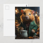 かわいい小さなモルモット ポストカード (正面/裏面)