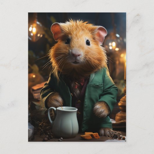 かわいい小さなモルモット ポストカード (正面)