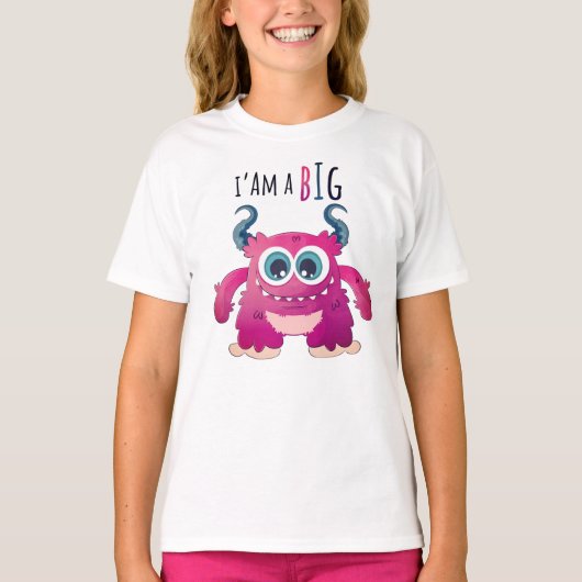 かわいい小さなモンスターの動物イラスト Tシャツ (正面)