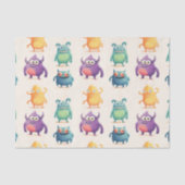 かわいい小さなモンスターの子どもパーティーキッズ 薄葉紙 (正面)