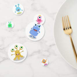 かわいい小さなモンスターの誕生日パーティーの装飾 コンフェッティ