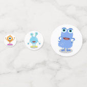 かわいい小さなモンスターの誕生日パーティーの装飾 コンフェッティ (正面)