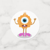 かわいい小さなモンスターの誕生日パーティーの装飾 コンフェッティ (スモール正面)