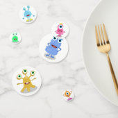 かわいい小さなモンスターの誕生日パーティーの装飾 コンフェッティ (グループ)