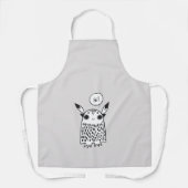 かわいい小さなモンスターアニメ エプロン (正面)
