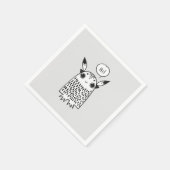 かわいい小さなモンスターアニメ スタンダードカクテルナプキン (角)