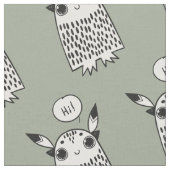 かわいい小さなモンスターアニメ ファブリック (クローズアップ)