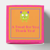 かわいい小さなモンスターオレンジピンクキッズハロウィーン フェイバーボックス (上部)