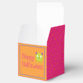 かわいい小さなモンスターオレンジピンクキッズハロウィーン フェイバーボックス (オープン)