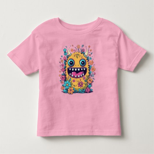 かわいい小さなモンスターギフトアイディア トドラーTシャツ (正面)