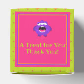 かわいい小さなモンスターグリーンピンクキッズハロウィーン フェイバーボックス (上部)