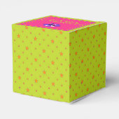 かわいい小さなモンスターグリーンピンクキッズハロウィーン フェイバーボックス (裏面サイド)