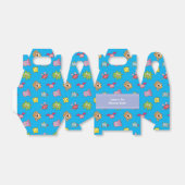 かわいい小さなモンスターパターン誕生日パーティー フェイバーボックス (折り畳みなし)