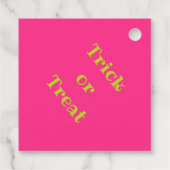 かわいい小さなモンスターパープルハローウィンパーティの好意T フェイバータグ (裏面)