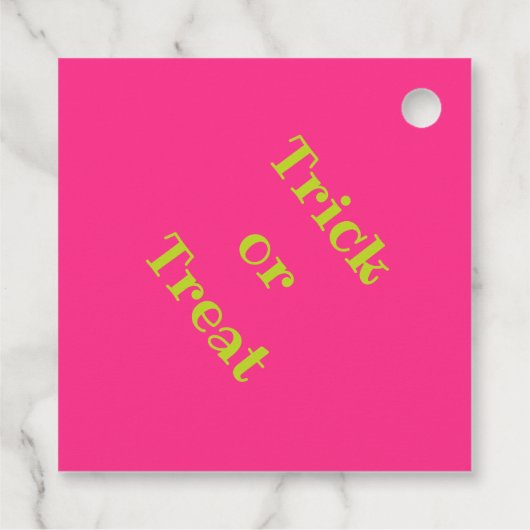 かわいい小さなモンスターパープルハローウィンパーティの好意T フェイバータグ (裏面)