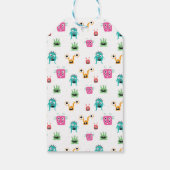 かわいい小さなモンスター誕生日ボーイハロウィーン ギフトタグ (裏面)