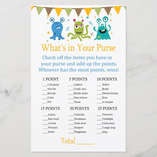 かわいい小さなモンスター財布ゲームの中身は何か (正面)