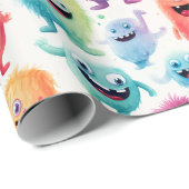 かわいい小さなモンスター4 - ラッピングペーパー (ロールコーナー)