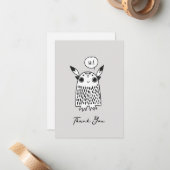 かわいい小さなモンスター ノートカード (正面/裏面インサイチュ)