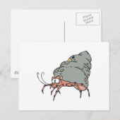 かわいい小さなヤツガニ ポストカード (正面/裏面)